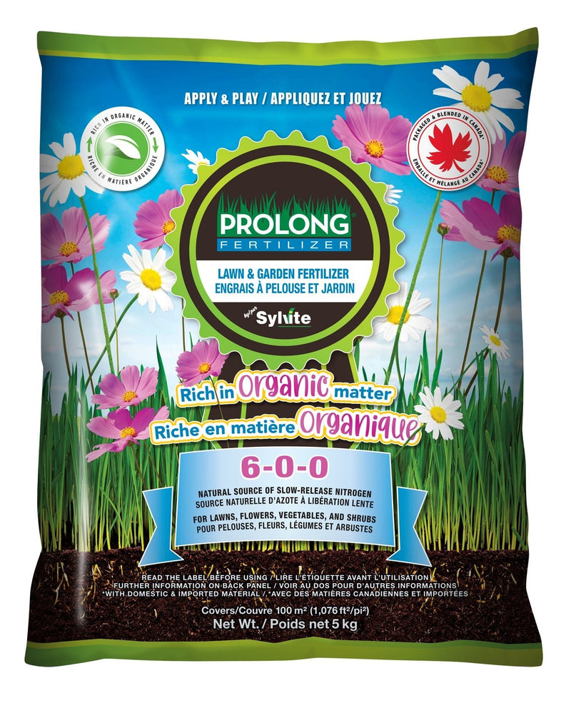 Slow Release Nitrogen Lawn & Garden Organic Fertilizer, 6-0-0, 5kg Q4K1
