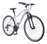 Route Hybrid Bike with Alloy V-brakes, 700C, 21-Speed, White L3N1 - product image 1