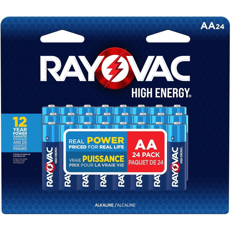 HIGH ENERGY AA Alkaline Batteries, Long Lasting, All Purpose, 24-pk C2H0