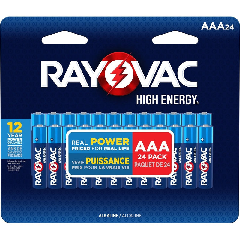 HIGH ENERGY AAA Alkaline Batteries, Long Lasting, All Purpose, 24-Pk I5A8