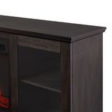 Flame Benjamin Landscape Electric Fireplace TV Stand, 81-in, 1500W, Includes Remote Control, Weathered Wood Y7L3 - product image 3