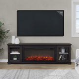 Flame Benjamin Landscape Electric Fireplace TV Stand, 81-in, 1500W, Includes Remote Control, Weathered Wood Y7L3 - product image 5