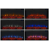 Flame Benjamin Landscape Electric Fireplace TV Stand, 81-in, 1500W, Includes Remote Control, Weathered Wood Y7L3 - product image 6