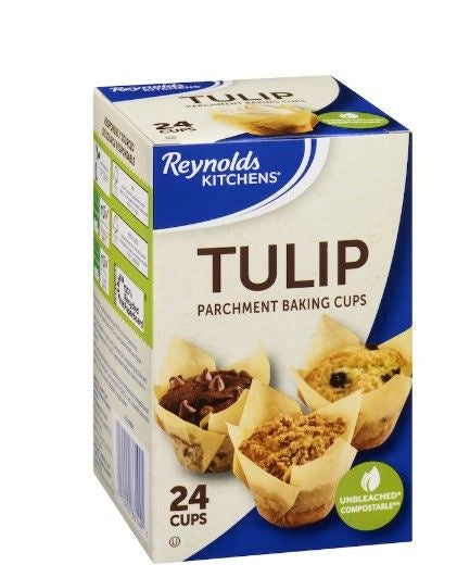 24PC PARCHMENT TULIP CUPS X8M7