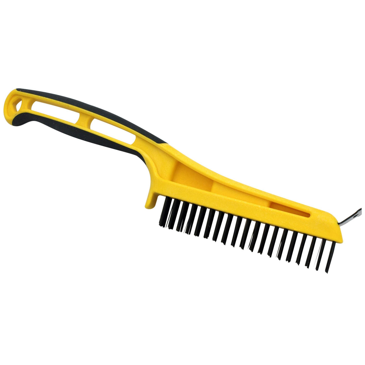 Carbon Steel Wire Bristle Brush with Metal Scraper, Removes Paint/Dirt/Rust G7G8 - product image 1
