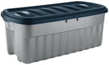Roughneck Jumbo Storage Box with Lid, 189-L, Grey/Blue N0Z7 - product image 1