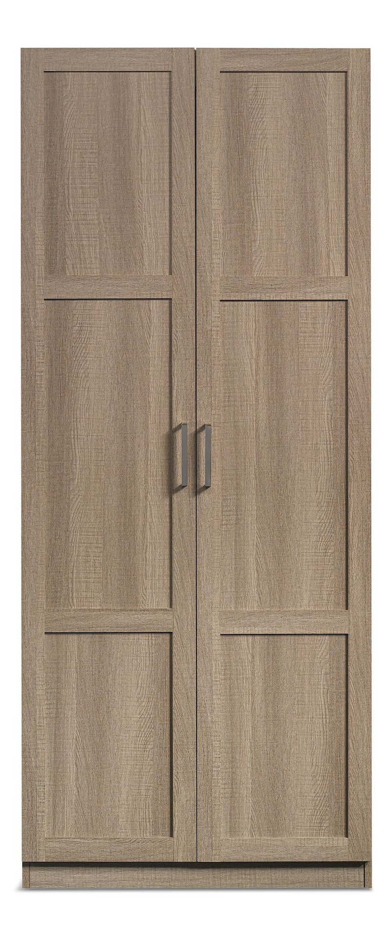 2-Door Storage Cabinet With Adjustable Shelves, Oak Finish T2J9 - product image 1