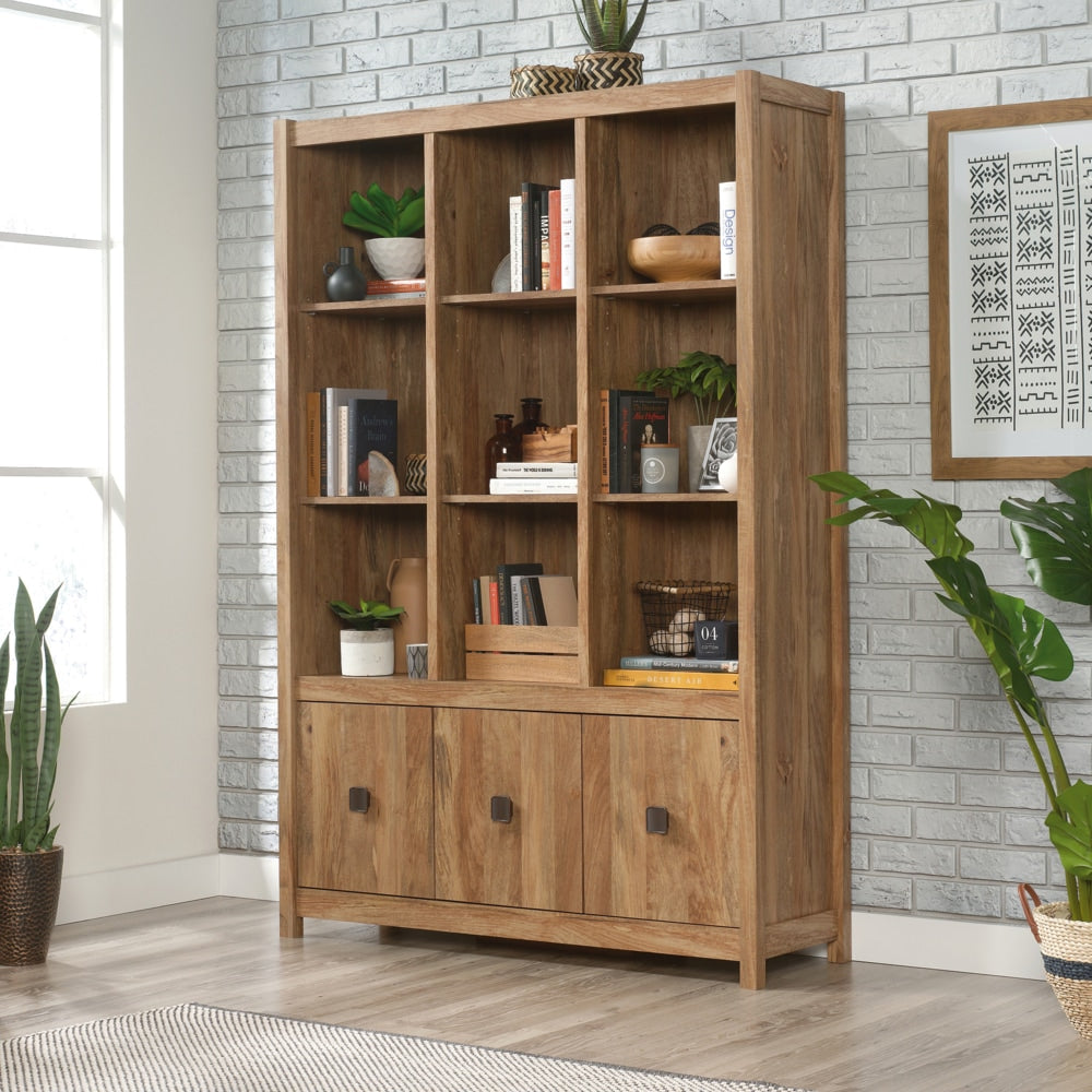 Cannery Bridge 3-Door Bookcase/Bookshelf Storage Cabinet, Sindoori Mango Finish E7A5 - product image 6
