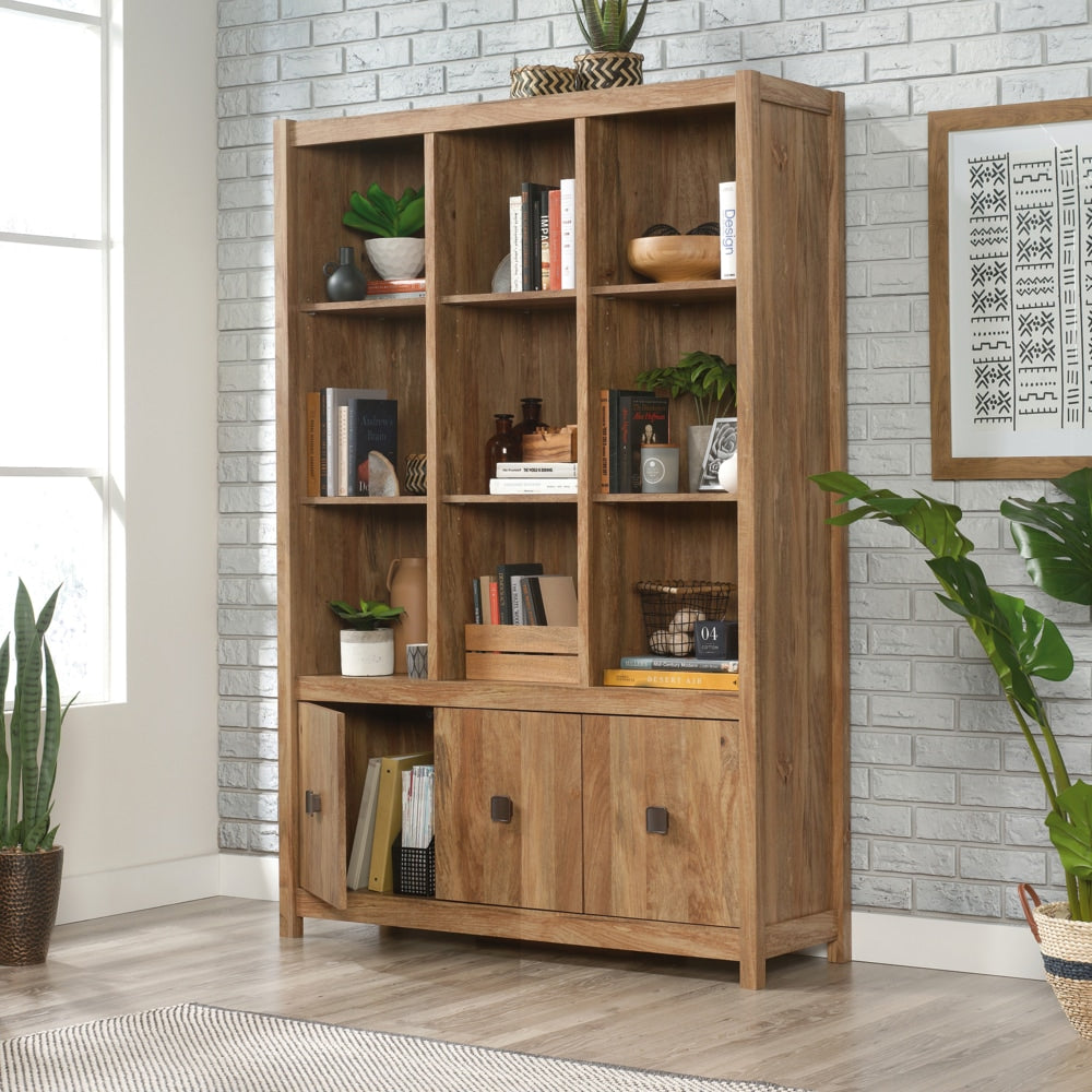 Cannery Bridge 3-Door Bookcase/Bookshelf Storage Cabinet, Sindoori Mango Finish E7A5 - product image 7
