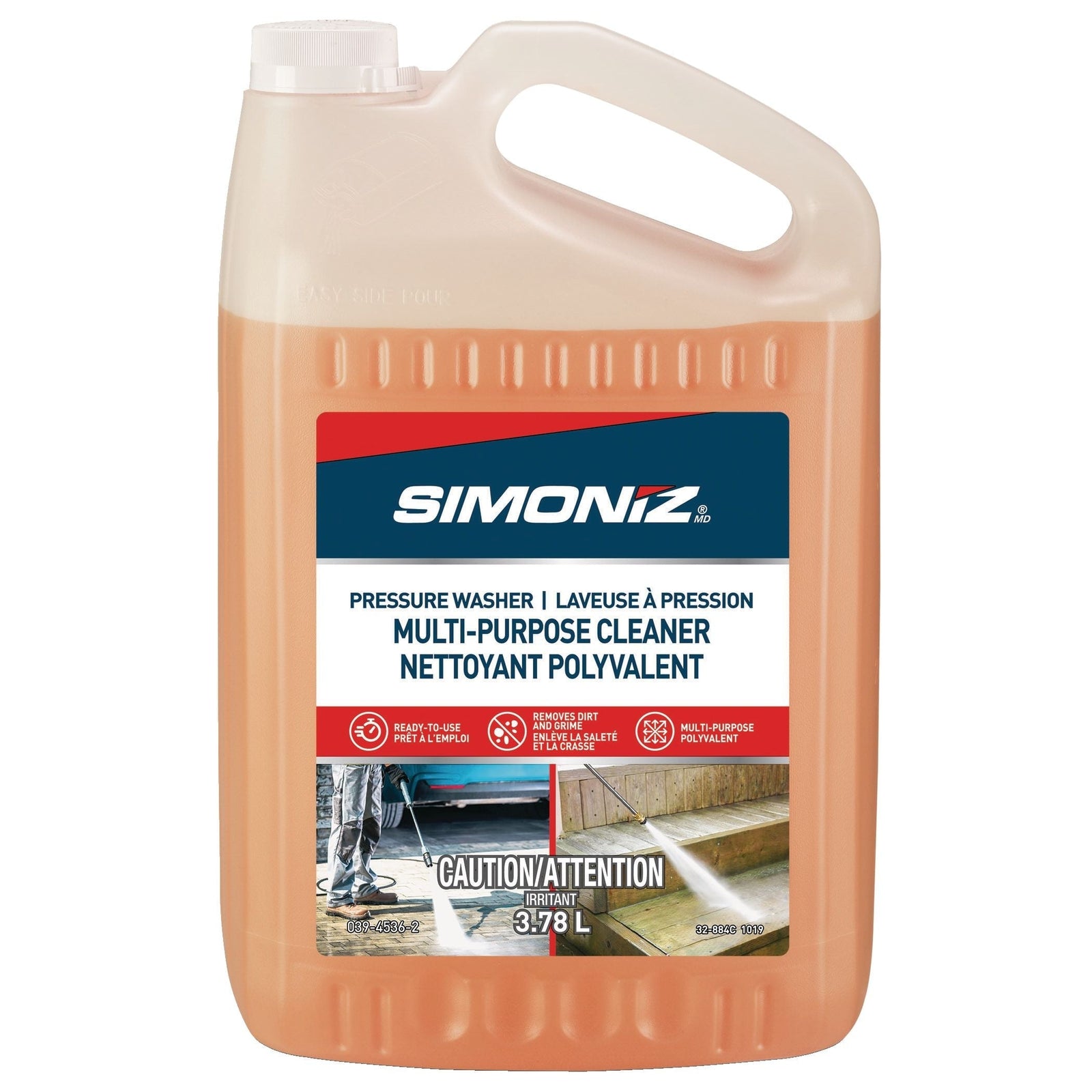 Non-Toxic All-Purpose Ready-to-Use Pressure Washer Detergent, 3.78L E1K1 - product image 1