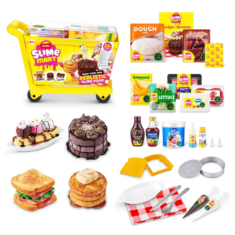 Mart Shopping Cart Series 1, Playset, Yellow V2B3