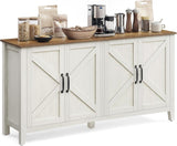Home Rustic White/Honey Brown Buffet/Storage Cabinet Z7J1 - product image 1