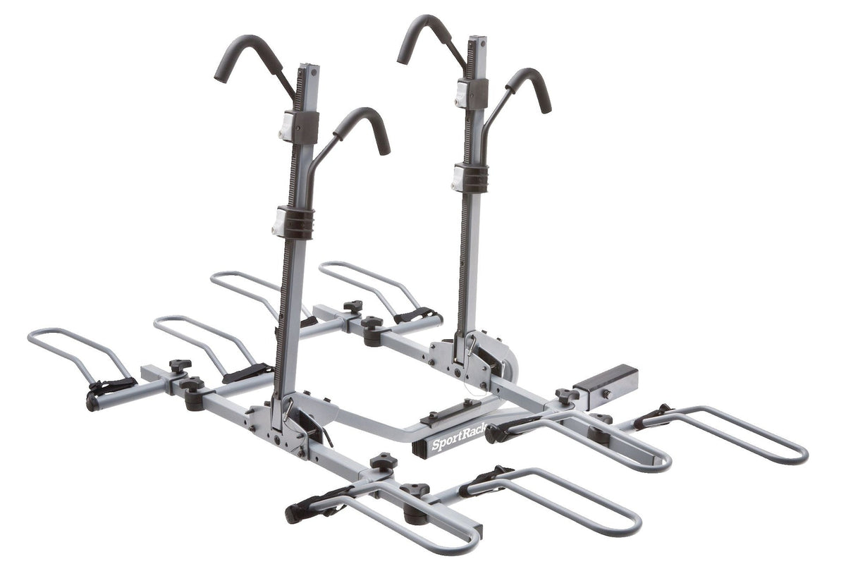 SR2902LR Crest Deluxe 4-Bike Lock & Tilt Platform Hitch Mount Bike Rack, Fits 2-in Receiver, Granite Grey S6T0 - product image 1