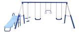 Arcadia Star Kids' 5-Station Burst Metal Swing Set Combo with Slide M4S9 - product image 1