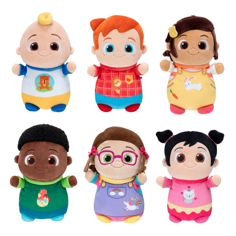 HugMees CoComelon Baby JJ Plush Doll, 10-inch Soft Plush Toy O7F1