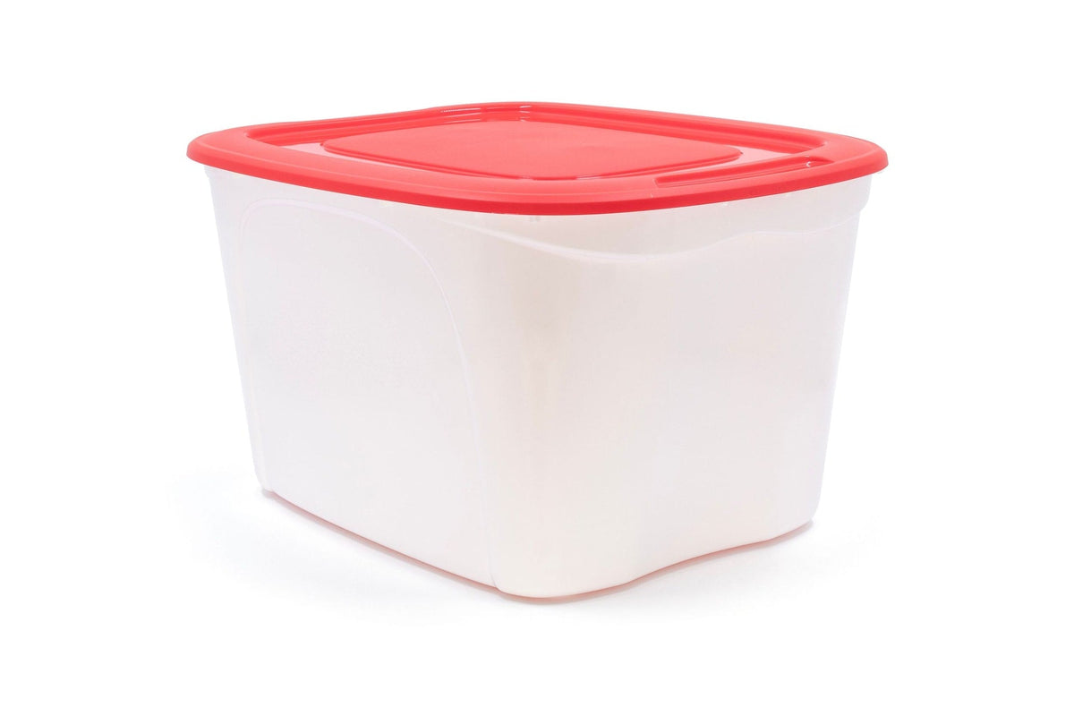 Storage Box with Lid, 63-L, Red/White, 63 Litre Storage Container L0T7 - product image 2