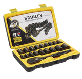Professional Grade Black Chrome Socket Set, 19-pc, SAE/Metric V0J7 - product image 1