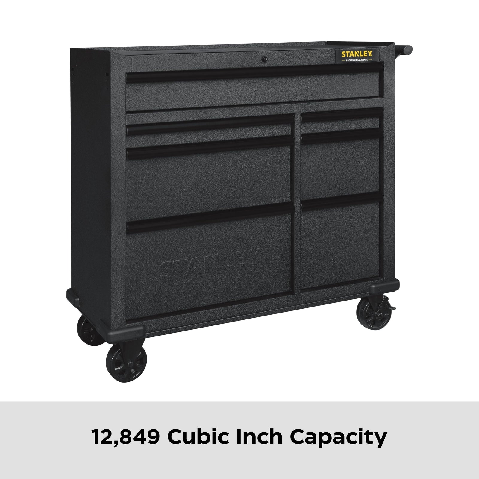 Rolling Tool Storage Cabinet with 7 Drawers, Power Bar with USB, Black, 42-in V4N5 - product image 4