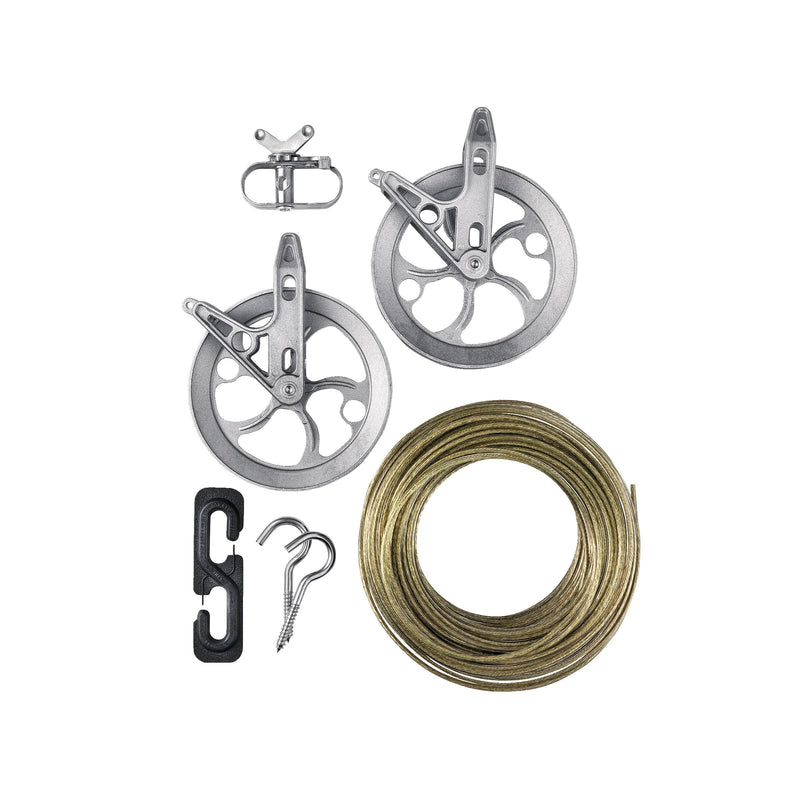 Heavy-duty Clothesline Kit for Indoor & Outdoor, 150-ft H4L8
