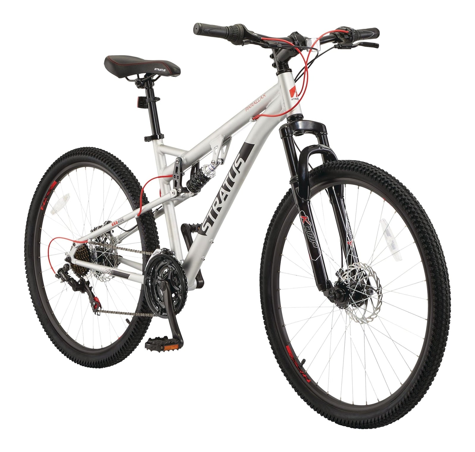 Parallax Dual-Suspension Mountain Bike, 27.5-in Wheel, Silver T7G1 - product image 1