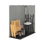 Everett 6x3-ft Dove Grey All-Weather Storage Shed K2I9 - product image 4