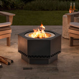 Lawrence Hexagonal Low Smoke Firepit, 28-in A2Z9 - product image 4