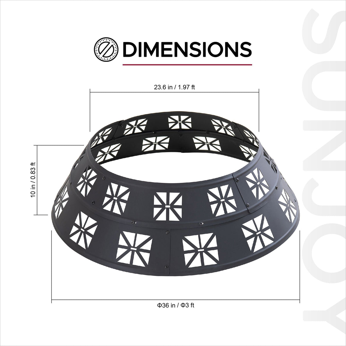 Shelton Fire Ring, Black G0Y5 - product image 5