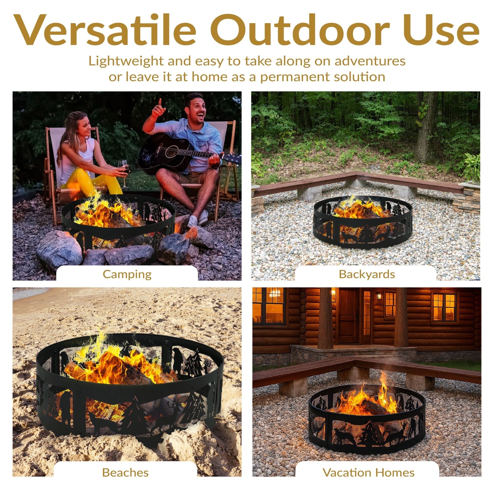 Decor Forest Wilderness Fire Ring, 36-in Y8Z0 - product image 5
