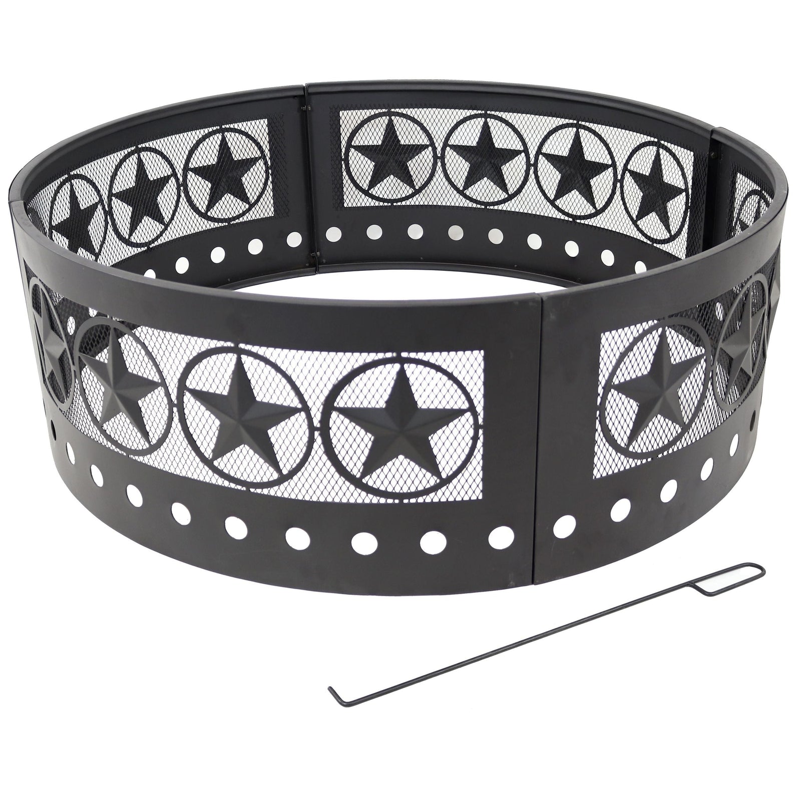 Décor Heavy-Duty Steel Cut Out Campfire Ring, 36-in P2Y8 - product image 1