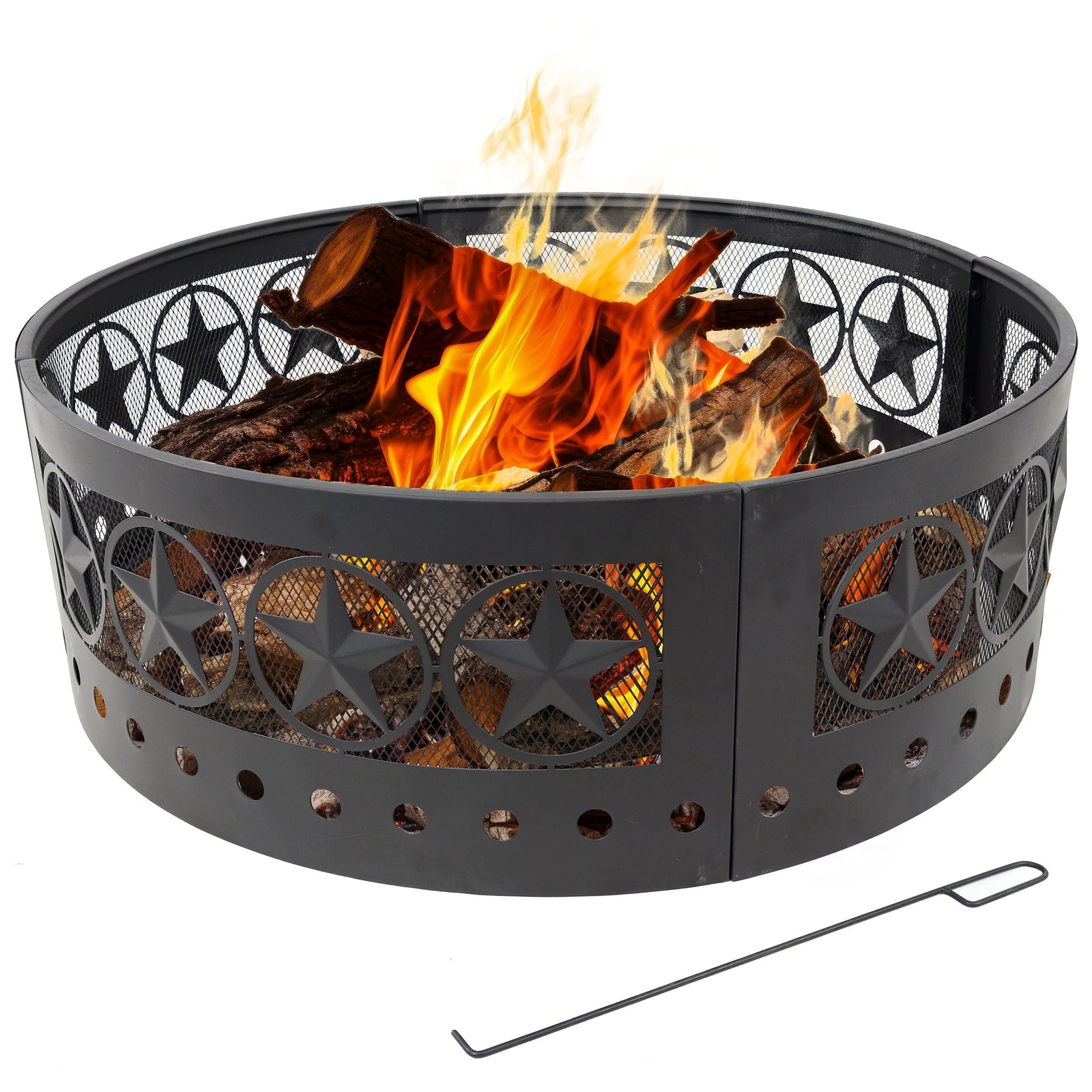 Décor Heavy-Duty Steel Cut Out Campfire Ring, 36-in P2Y8 - product image 2