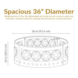 Décor Heavy-Duty Steel Cut Out Campfire Ring, 36-in P2Y8 - product image 5