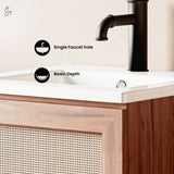 Ceramic Square Vanity Sink Top, 18-in W1B6 - product image 3