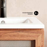 Ceramic Square Vanity Sink Top, 18-in W1B6 - product image 4