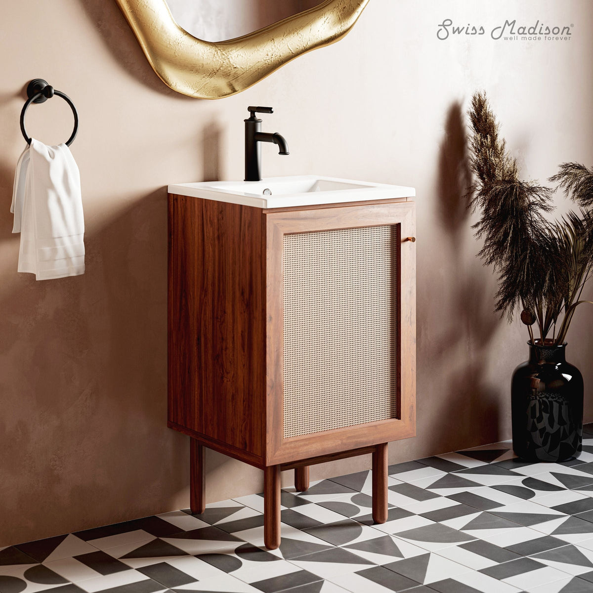 Ceramic Square Vanity Sink Top, 18-in W1B6 - product image 5