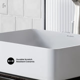 Concorde Rectangle Ceramic Vessel Sink X0Q7 - product image 5