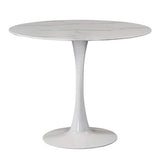 Me Home Leo Faux Marble Dining Table Tulip Base R3C9 - product image 1