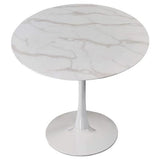 Me Home Leo Faux Marble Dining Table Tulip Base R3C9 - product image 3