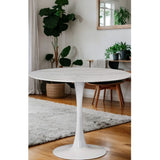 Me Home Leo Faux Marble Dining Table Tulip Base R3C9 - product image 6
