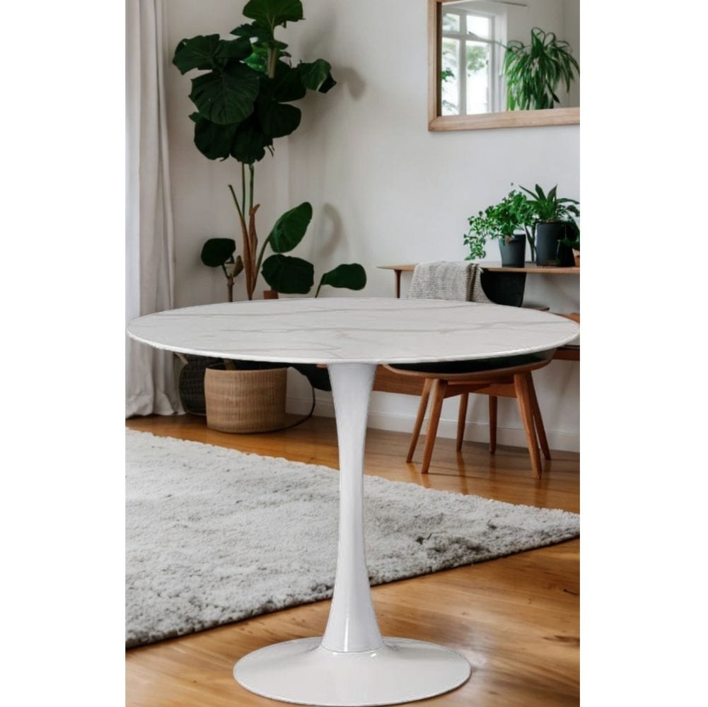 Me Home Leo Faux Marble Dining Table Tulip Base R3C9 - product image 6