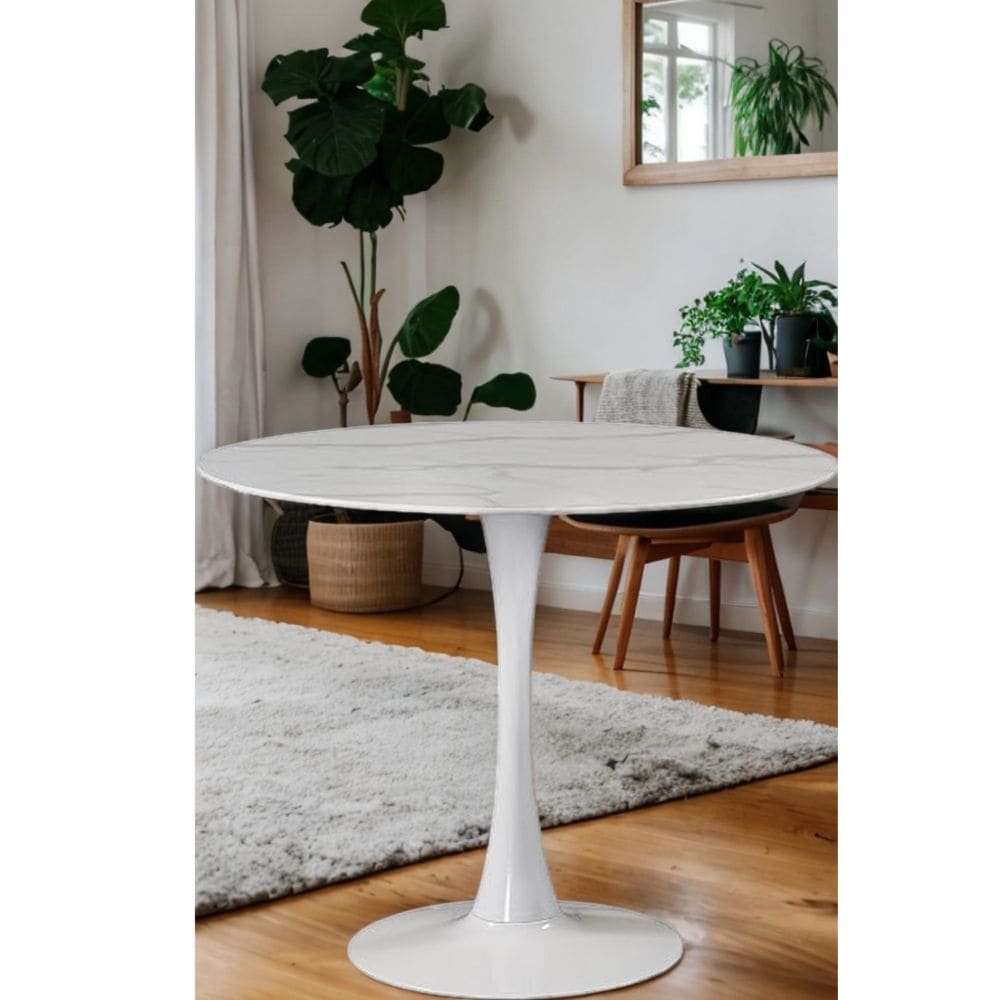 Me Home Leo Faux Marble Dining Table Tulip Base M8X3 - product image 7