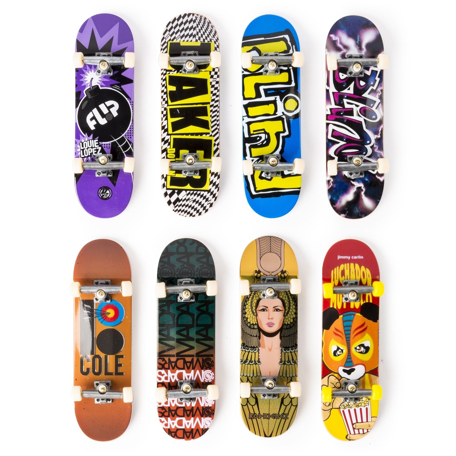 Deck 96-mm Fingerboard Mini Skateboard with Authentic Designs, Ages 6+ Y5G9 - product image 8
