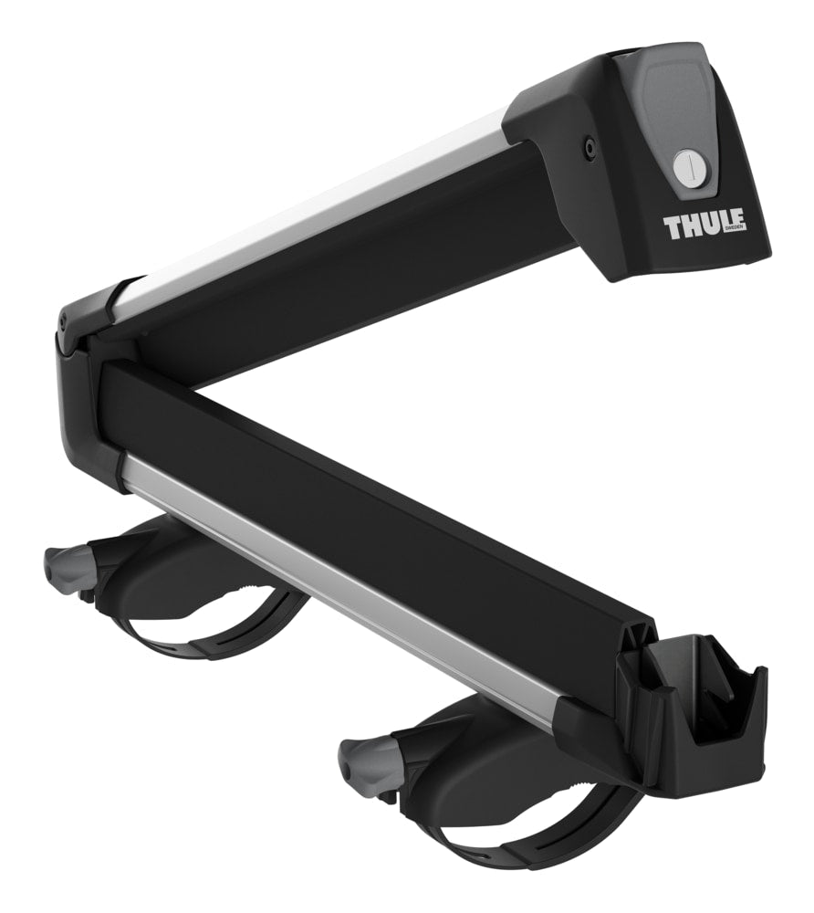 SnowPack Stainless Steel Roof Top Mount Ski/Snowboard Rack, Large, Black, 2-pc L3D0 - product image 4