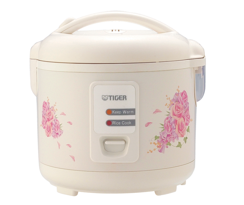 Non-Stick Rice Cooker & Steamer, White, 5.5 Cups H6Y6