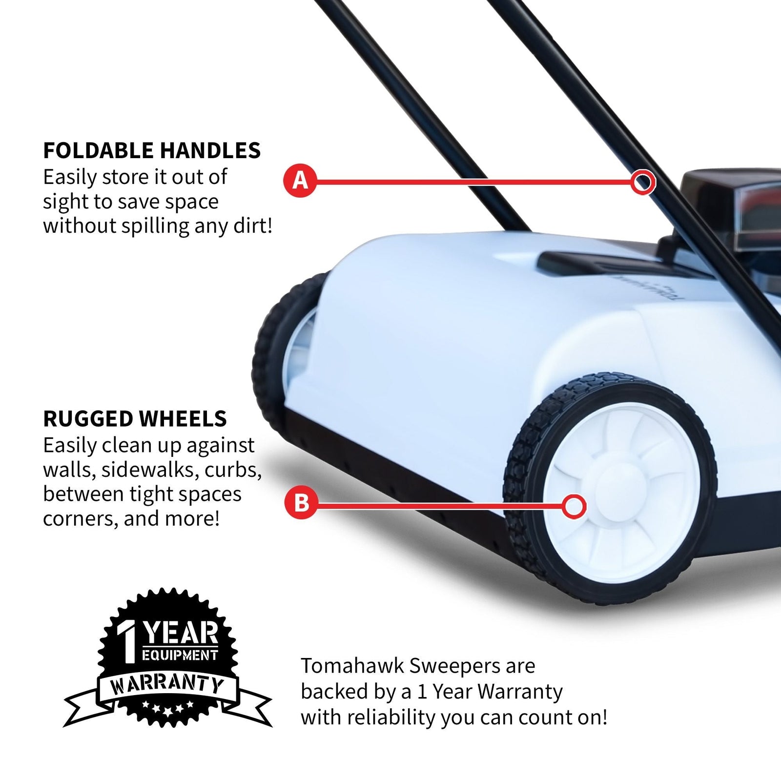 Electric Battery-Powered Push Sweeper, 22-in P4S5 - product image 4