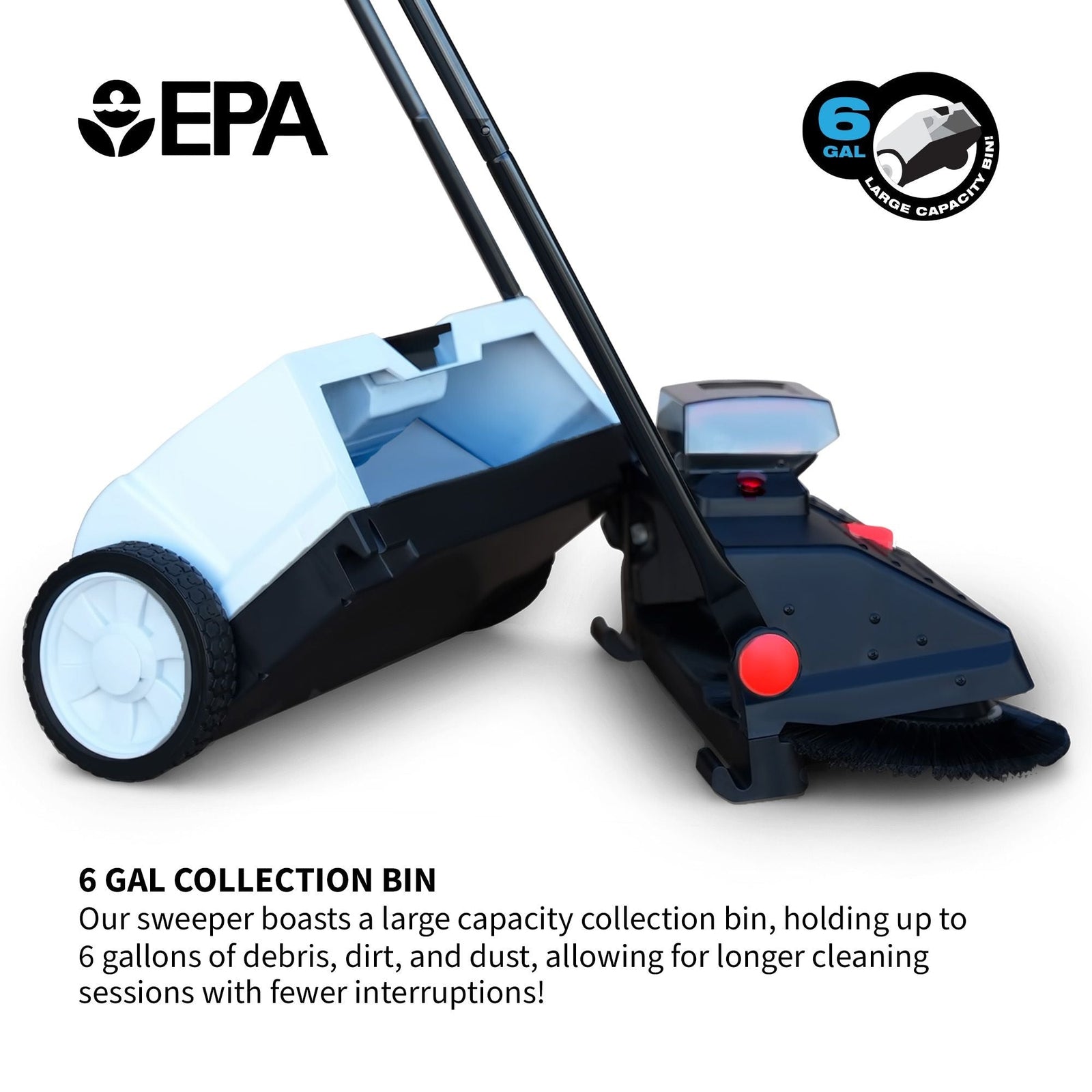 Electric Battery-Powered Push Sweeper, 22-in P4S5 - product image 6