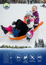 Kids' 2-Person Lightweight Plastic Winter Snow Sled Toboggan J5U4 - product image 3
