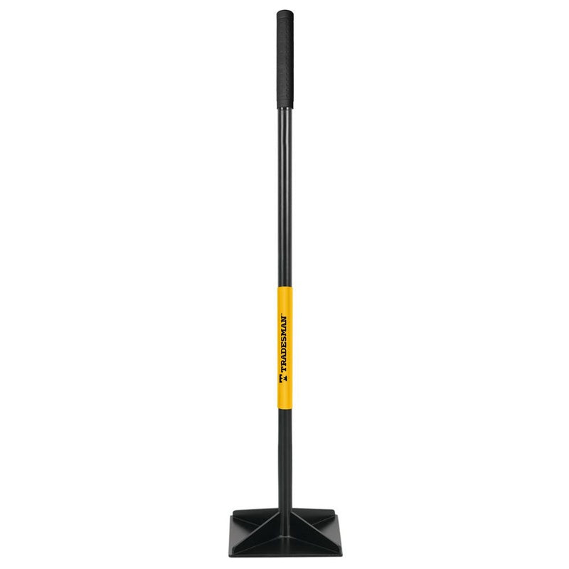 Steel Leveling Garden Tamper with Rubber Grip, 10-in x 10-in I8Y0