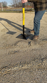 Steel Leveling Garden Tamper with Rubber Grip, 10-in x 10-in I8Y0 - product image 6