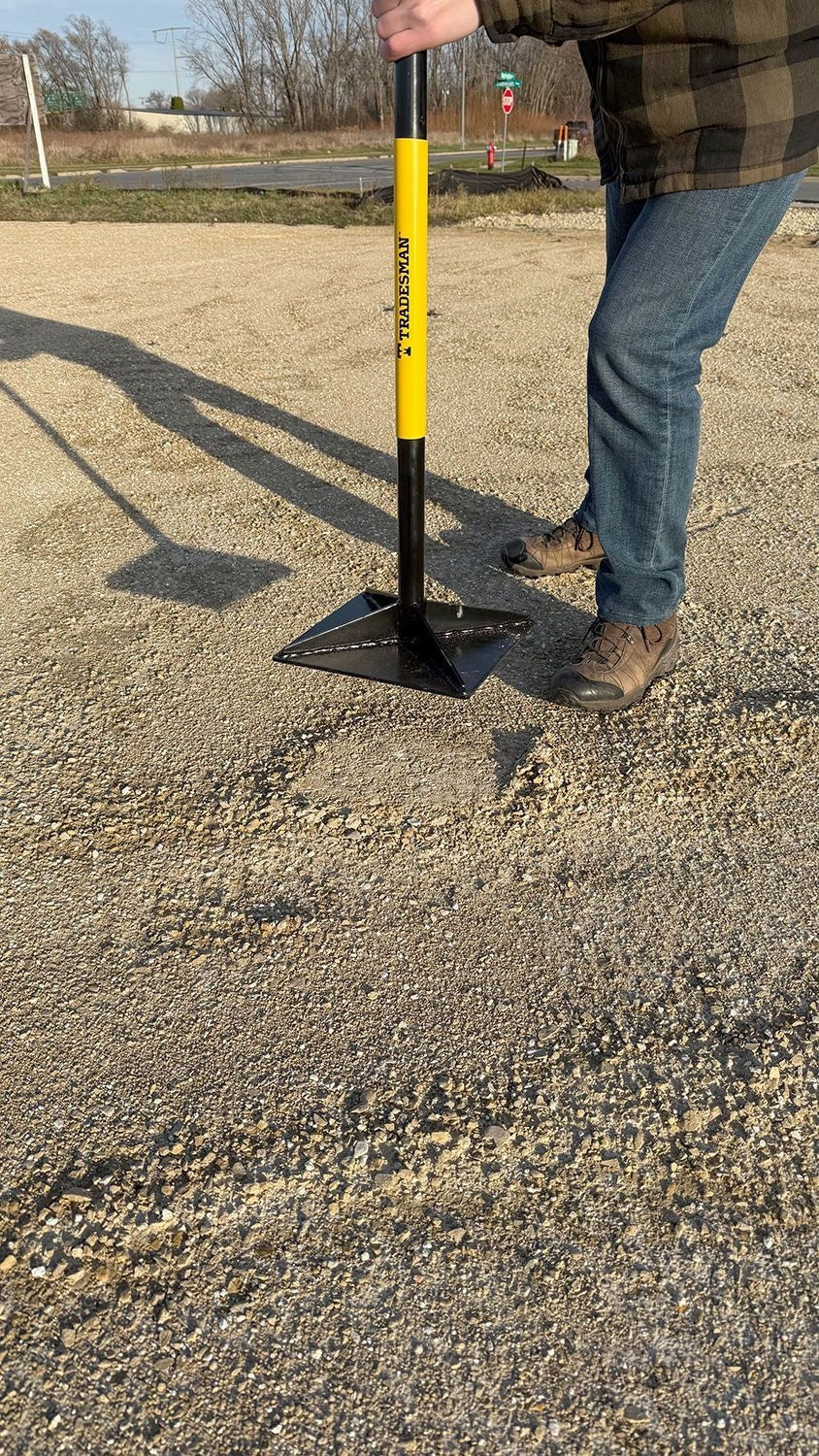 Steel Leveling Garden Tamper with Rubber Grip, 10-in x 10-in I8Y0 - product image 6