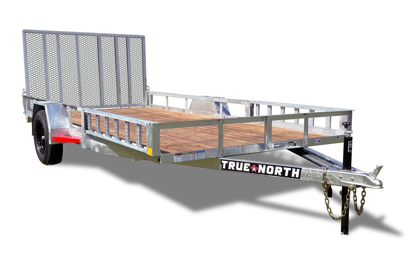 83-in x 14-ft Utility Trailer with Gate & Side ATV Ramps, Galvanized S7P1 - product image 1